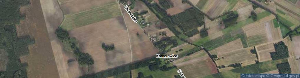 Zdjęcie satelitarne Komorowice ul.