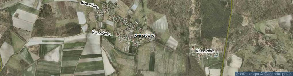 Zdjęcie satelitarne Komorówko ul.