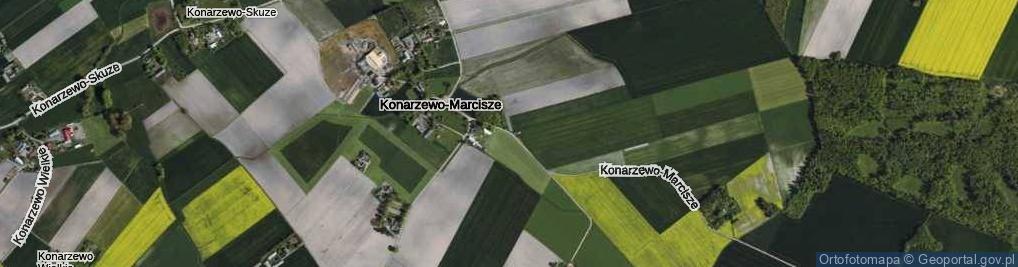 Zdjęcie satelitarne Konarzewo-Marcisze ul.