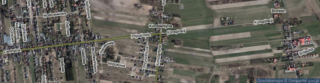 Zdjęcie satelitarne Konstantyna ul.