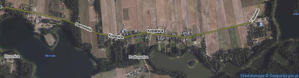 Zdjęcie satelitarne Kopanica ul.