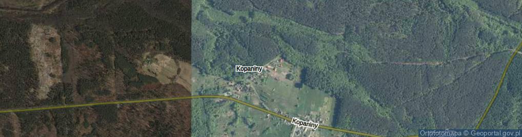 Zdjęcie satelitarne Kopaniny ul.