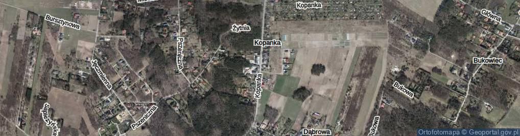 Zdjęcie satelitarne Kopanka ul.