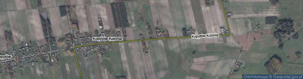 Zdjęcie satelitarne Kopytów-Kolonia ul.