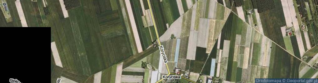 Zdjęcie satelitarne Koryciska ul.