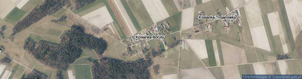 Zdjęcie satelitarne Kosianka-Boruty ul.
