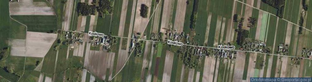 Zdjęcie satelitarne Koskowo ul.