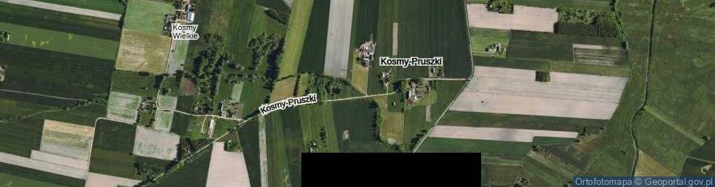 Zdjęcie satelitarne Kosmy-Pruszki ul.