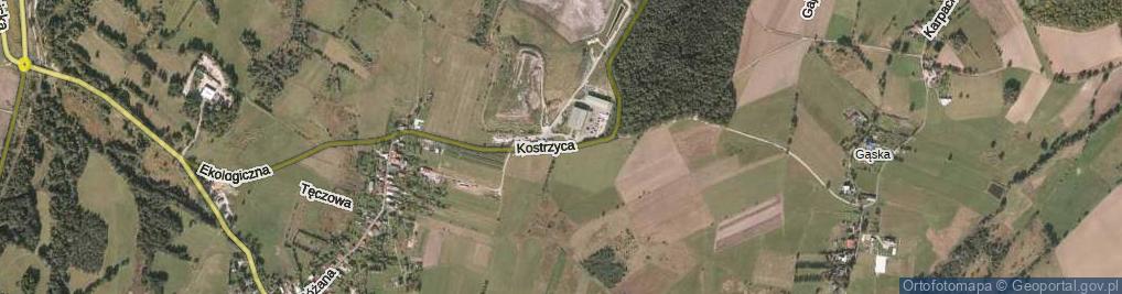 Zdjęcie satelitarne Kostrzyca ul.