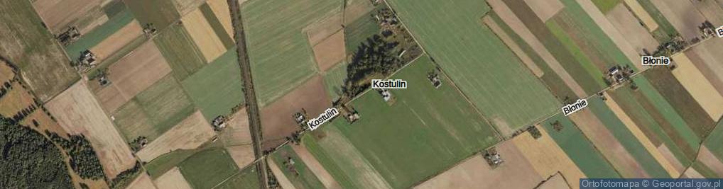 Zdjęcie satelitarne Kostulin ul.
