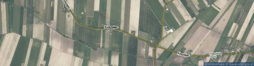 Zdjęcie satelitarne Koszajec ul.