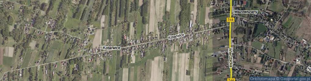Zdjęcie satelitarne Kotarwice ul.
