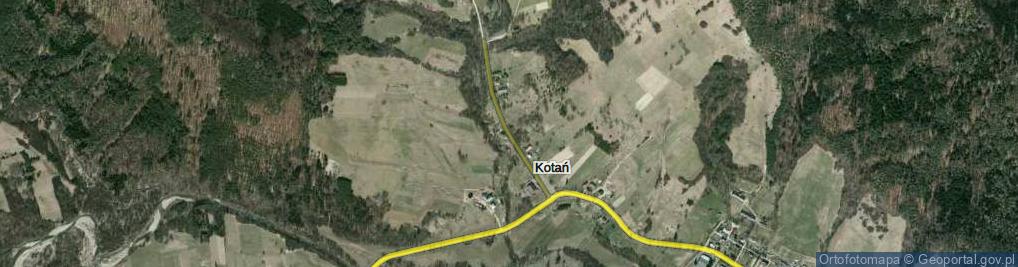 Zdjęcie satelitarne Kotań ul.