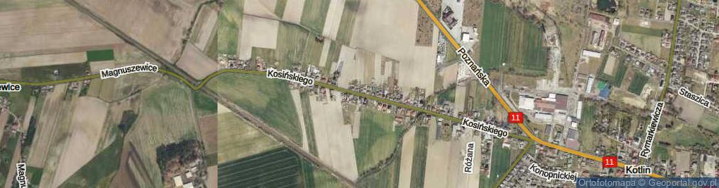 Zdjęcie satelitarne Kosińskiego Wojciecha ul.
