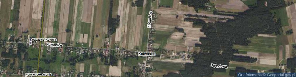 Zdjęcie satelitarne Kotwasice ul.