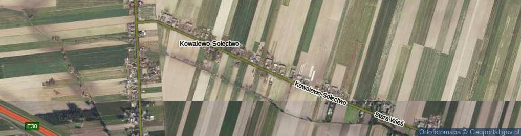 Zdjęcie satelitarne Kowalewo-Sołectwo ul.
