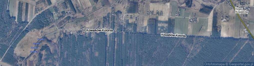 Zdjęcie satelitarne Kowalków-Kolonia ul.