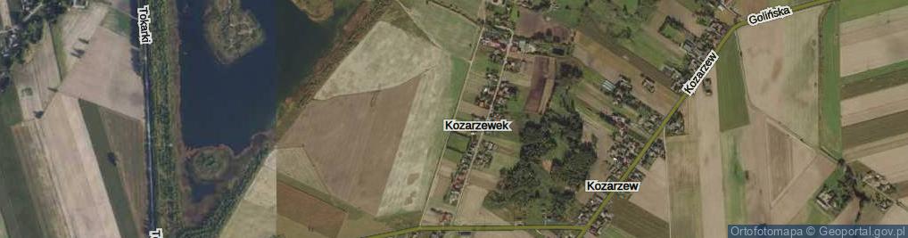 Zdjęcie satelitarne Kozarzewek ul.