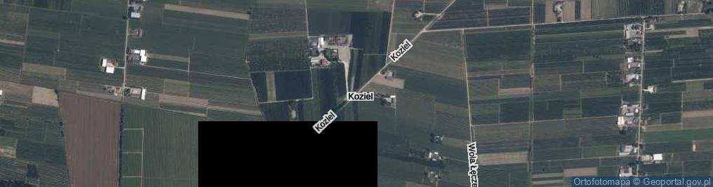 Zdjęcie satelitarne Koziel ul.