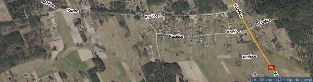 Zdjęcie satelitarne Kozińce ul.