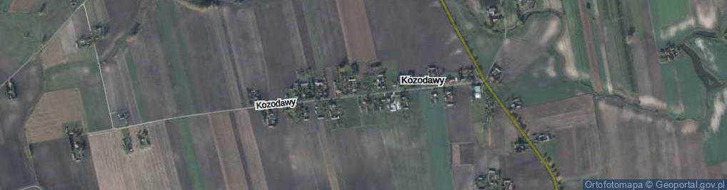 Zdjęcie satelitarne Kozodawy ul.
