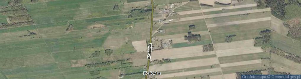 Zdjęcie satelitarne Kozłówka ul.