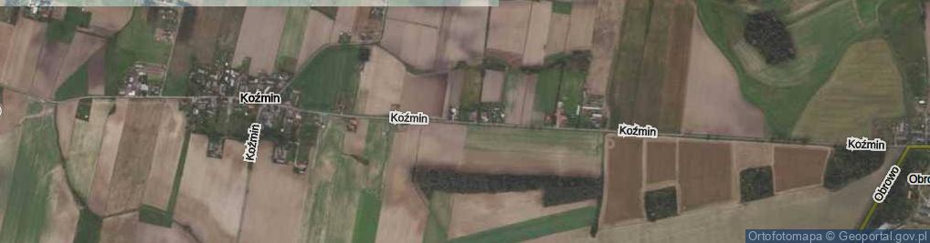 Zdjęcie satelitarne Koźmin ul.