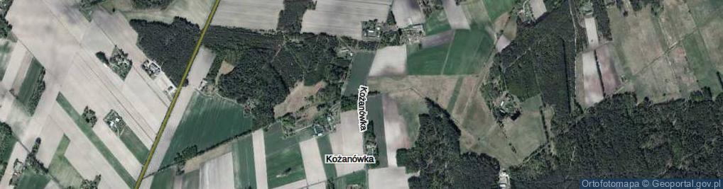 Zdjęcie satelitarne Kożanówka ul.