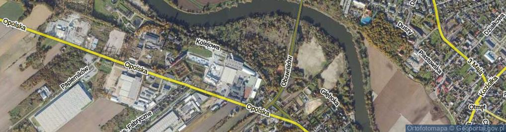 Zdjęcie satelitarne Kolejowa ul.