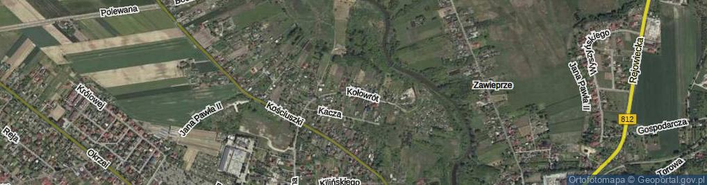 Zdjęcie satelitarne Kołowrót ul.