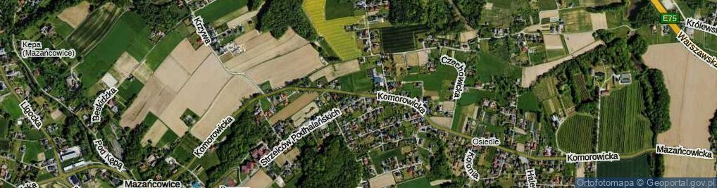 Zdjęcie satelitarne Komorowicka ul.