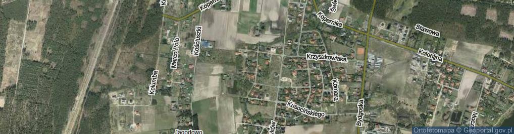 Zdjęcie satelitarne Kolarzy ul.