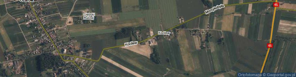 Zdjęcie satelitarne Kocilew ul.