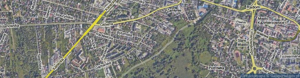 Zdjęcie satelitarne Kostki Napierskiego Aleksandra ul.