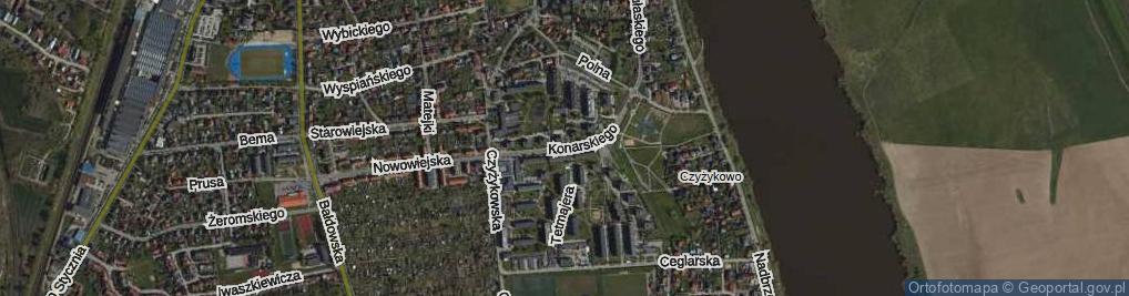 Zdjęcie satelitarne Konarskiego Stanisława ul.