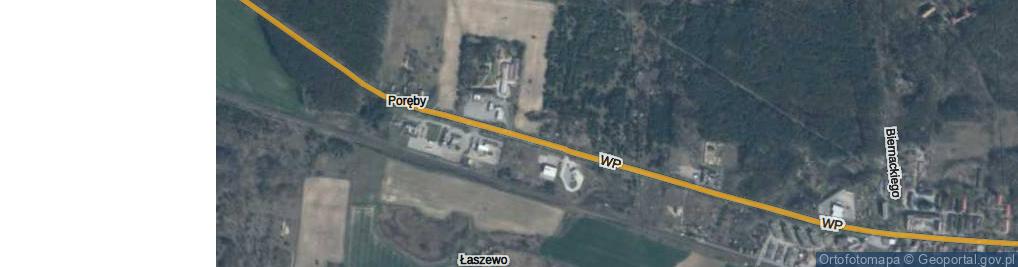 Zdjęcie satelitarne Kolonia Poręby ul.