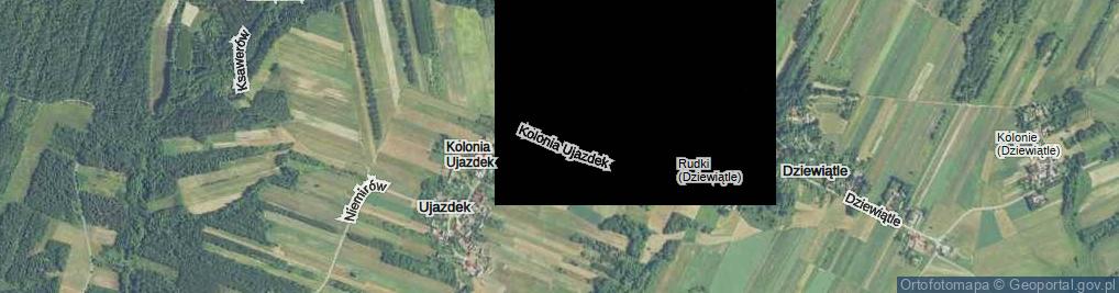 Zdjęcie satelitarne Kolonia Ujazdek ul.