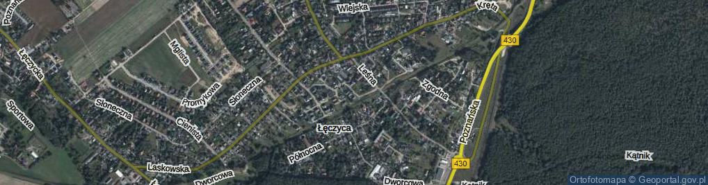 Zdjęcie satelitarne Kolejowa ul.