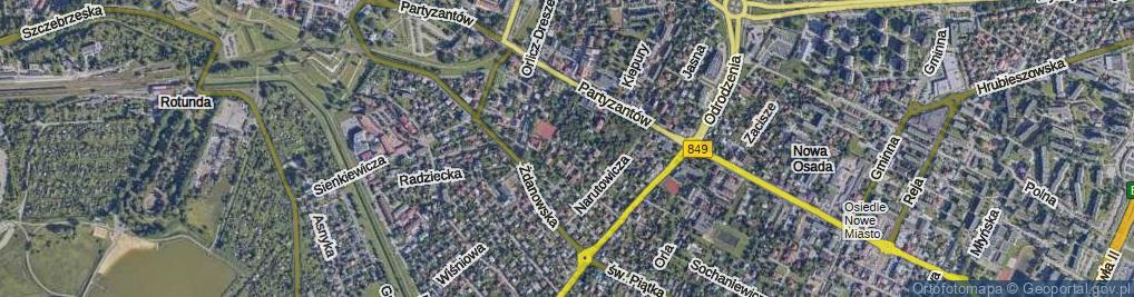 Zdjęcie satelitarne Kosynierów ul.