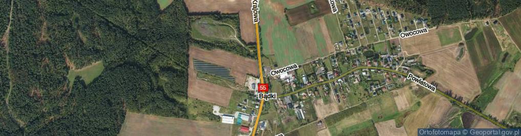 Zdjęcie satelitarne Krajowa ul.