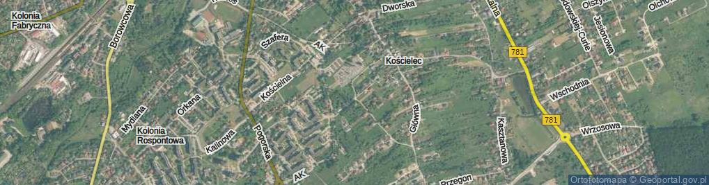 Zdjęcie satelitarne Krawczyńskiego Zdzisława, dr. ul.