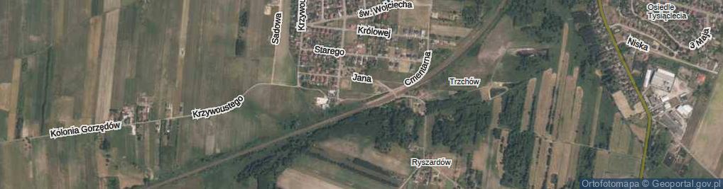 Zdjęcie satelitarne Króla Jana III Sobieskiego ul.