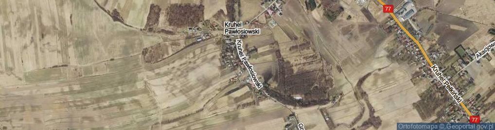 Zdjęcie satelitarne Kruhel Pawłosiowski ul.