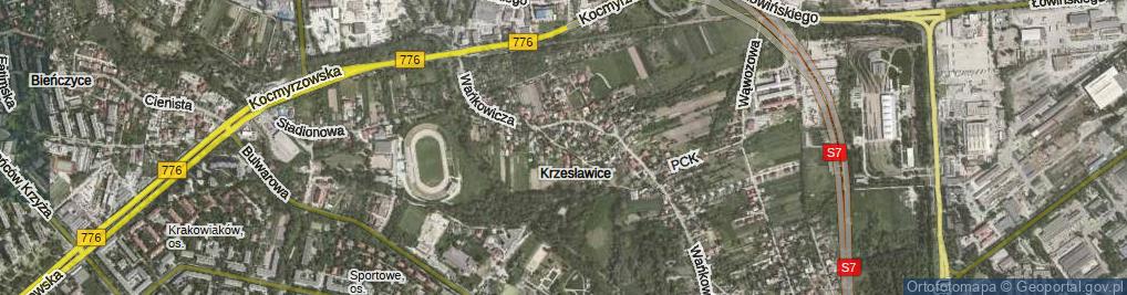 Zdjęcie satelitarne Krasnowolskiego Józefa ul.