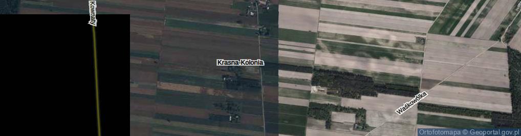 Zdjęcie satelitarne Krasna-Kolonia ul.