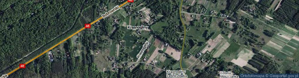 Zdjęcie satelitarne Krasnogliny ul.