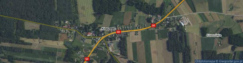 Zdjęcie satelitarne Kraszewo ul.
