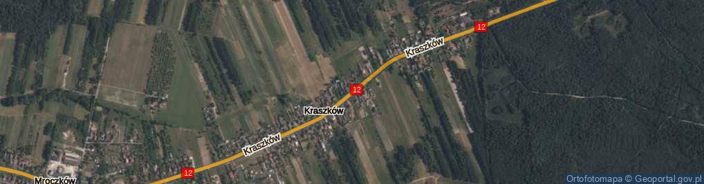 Zdjęcie satelitarne Kraszków ul.