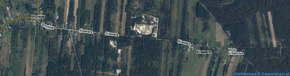Zdjęcie satelitarne Krawara ul.