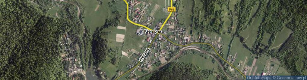 Zdjęcie satelitarne Krempna ul.